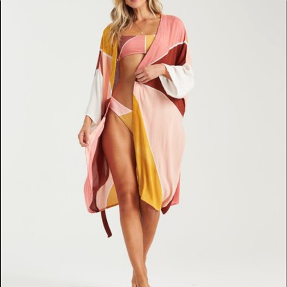 Billabong ☀️ Another Sky Kimono Cover Up - Picture 4 of 15